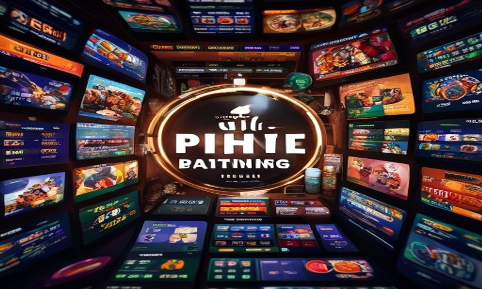 Online betting platform interface with various game options