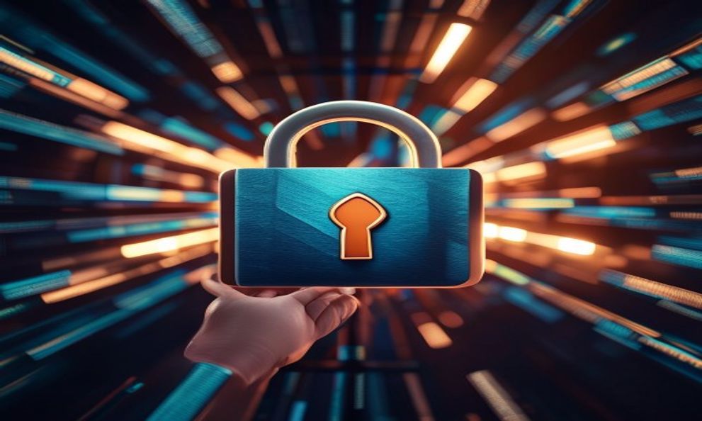 Secure online betting platform with padlock icon and user data